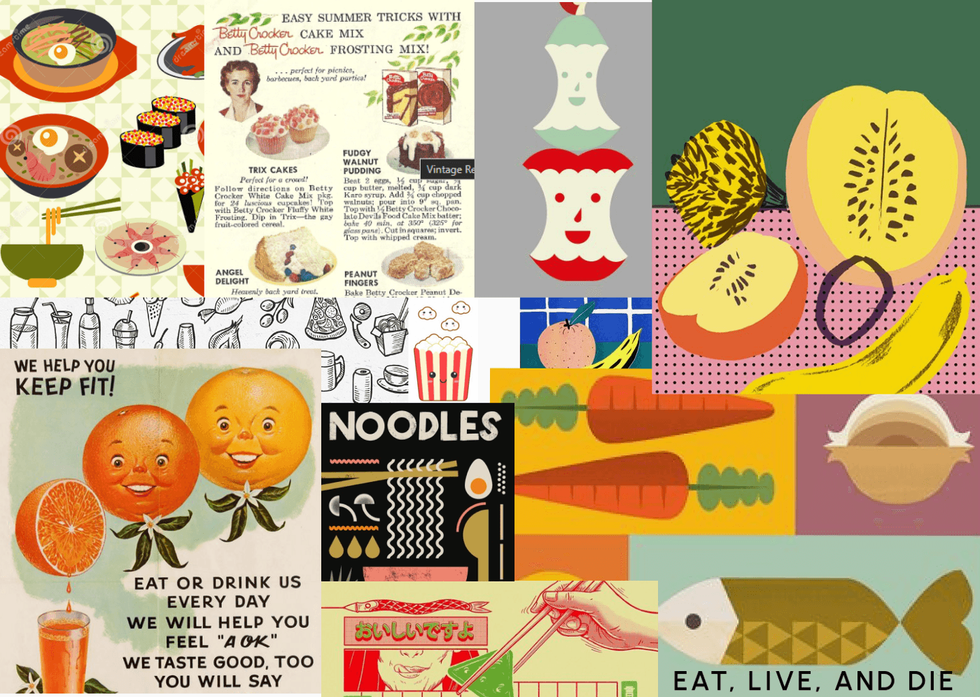 Appetite moodboard